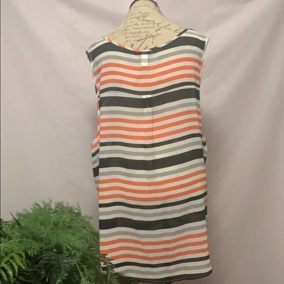 TORRID STRIPED ARMLESS BLOUSE SIZE 5 - Picture 3 of 5